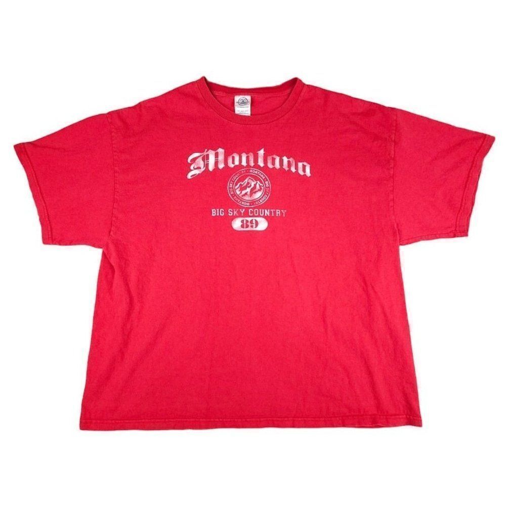Vintage Montana T Shirt Mens Size 2XL Y2K Big Sky Country Travel Destination